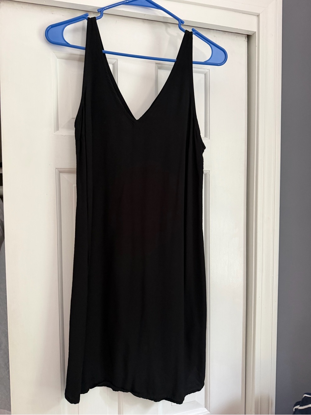 Old Navy Black V-Neck Mini Slip Dress